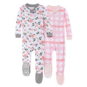 Burt’s Bees Baby Autumn Bloom Organic Cotton Snug Fit Sleeper 2 Pack - 18 Months